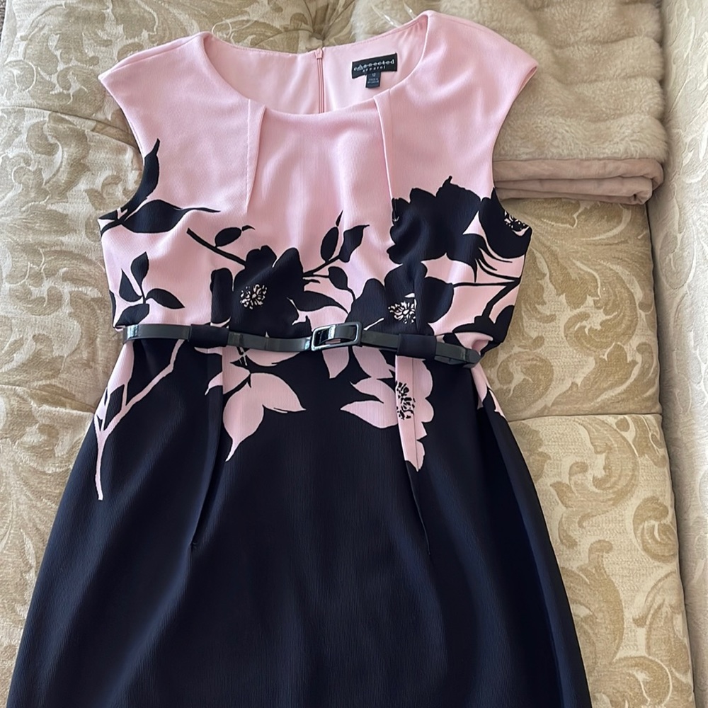 Pink and Black Dress